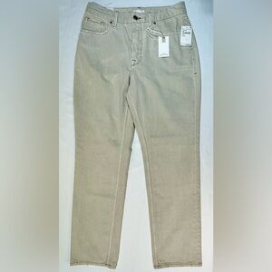 Good American Good 90s Icon Straight Leg Jeans in Bone, Womens 10/30